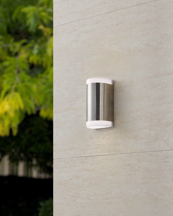 Spoljna zidna lampa Eglo Carpinera 75543 – mat hrom i bela sa IP44 - Slika 4