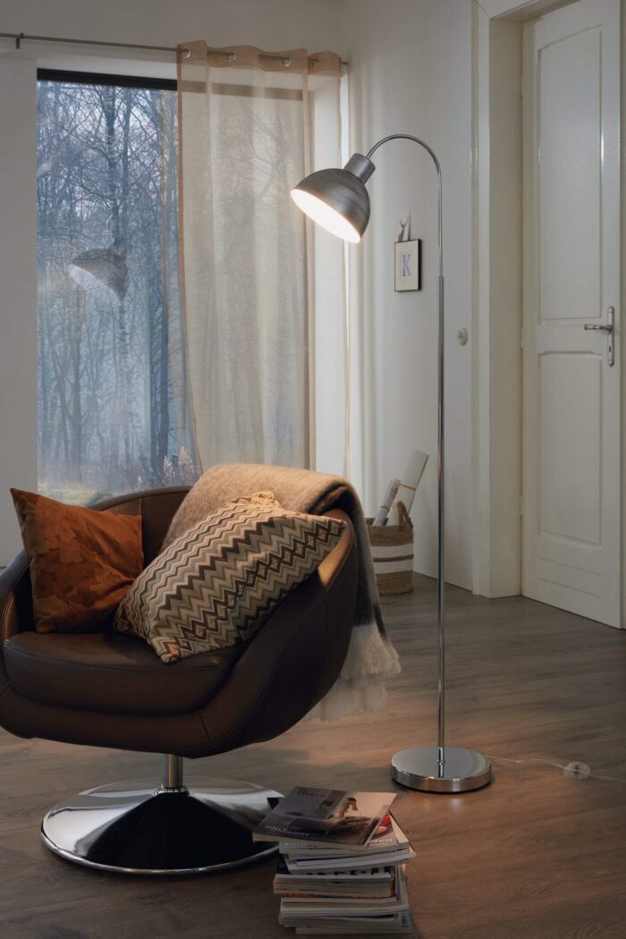 Eglo podna lampa antik srebrna Boleigh 49334 E27 - Slika 2