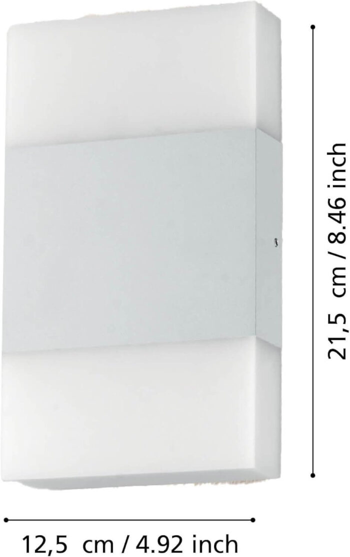 LED spoljna zidna lampa Eglo Linosa 75457 – bela sa IP54 zaštitom - Slika 2