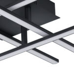 Eglo crna LED plafonjera Lasana 3 99316 50x50cm 3000K - Slika 4