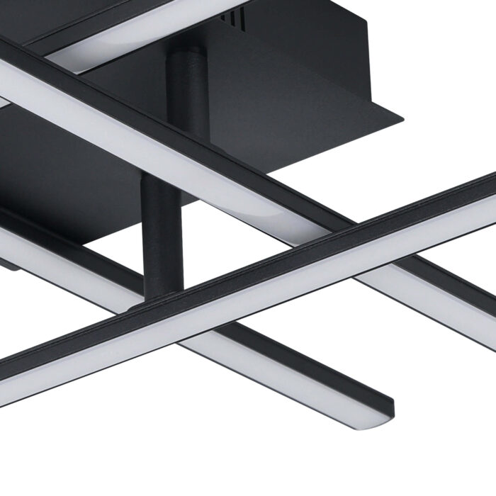 Eglo crna LED plafonjera Lasana 3 99316 50x50cm 3000K - Slika 4