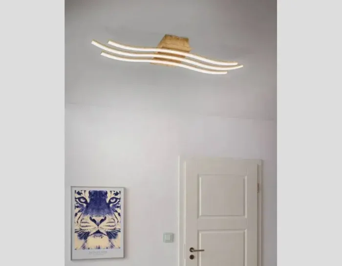 Eglo zlatna LED plafonjera Miraflores 97743 aluminijum čelik - Slika 4