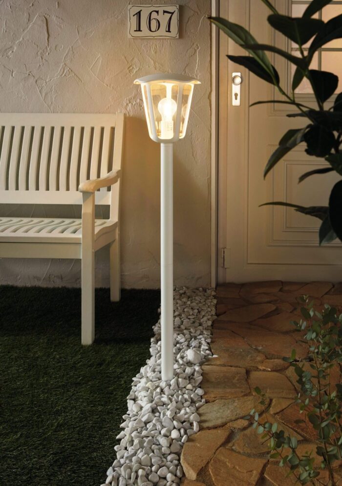 Eglo spoljna podna lampa bela Monreale 98118 E27 IP44 - Slika 4