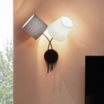 Eglo zidna lampa tekstilna bela antracit Almeida 95193 - Slika 4