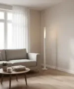 Eglo bela podna lampa Barbotto 97582 GU10 137cm srebrna - Slika 3