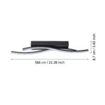 Eglo plafonjera crna bela LED Viloria 75734 - Slika 3