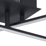 Eglo crna LED plafonjera Lasana 3 99315 50cm toplo bela - Slika 4