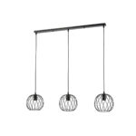 Crna metalna visilica Aria 15060 3xE27 podesiva visina 120cm - Slika 2