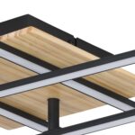 Eglo plafonjera Marinello 1 99793 LED 50cm drvo čelik aluminijum - Slika 4