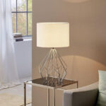 Eglo stona lampa bela hrom Pedregal 95187 E27 65cm - Slika 3