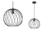 Crna metalna visilica Aria 15051 E27 prečnik 30cm - Slika 4
