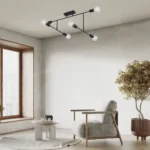 Eglo plafonjera crna čelična Belsiana 98034 E27 89cm - Slika 4