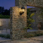 M2001-G crna baštenska zidna lampa fenjer E27 IP44 Mitea Lighting - Slika 2