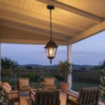 M2001-V crna baštenska viseća lampa fenjer E27 IP44 Mitea Lighting - Slika 2