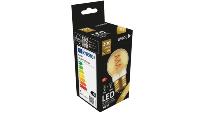 ABLSFMG27EW-3W Avide LED sijalica Filament Mini lopta 3W E27 - Slika 2