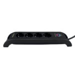 380-109 Commel Prenaponska prenosna utičnica 4G 2m 2xUSB crna - Slika 4