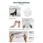 LPF-SP1BK-28/W PROSTO LED plafonjera 28W 6500K crna - Slika 4
