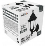 AOWL-1XE27-MAT-U Avide zidna lampa fenjer Mateo-U E27 IP44 crna - Slika 3