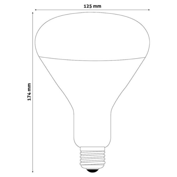 ASIR27-250W-R Avide infra red sijalica 250W E27 rubin crvena - Slika 3