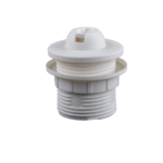 Grlo E27 luster sa obod.bezvij .za navoj M10x1 belo ALC12023.0