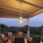 M2002-V bela baštenska viseća lampa fenjer E27 IP44 Mitea Lighting - Slika 2