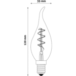 ABLSFCF14EW-3W Avide LED sijalica Filament Sveća 3W E14 - Slika 3