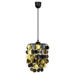 R M428 visilica crno-zlatna 1xE27 Max.60W/220V Mitea Lighting