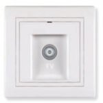 Prikljucnica antenska PRESTIGE TV zavrsna individual 612I.00