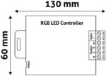 A12523 Avide kontroler za LED traku RGB 12-24V 216W silver - Slika 2