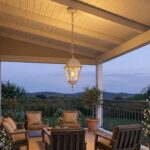 M2001-V Mitea Lighting Baštenska viseća lampa fenjer E27 beli - Slika 2