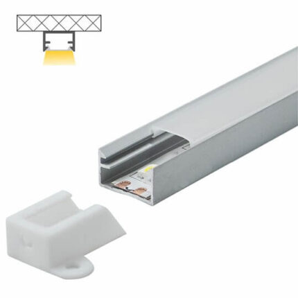 M506 Aluminijumski profil za LED trake nadgradni set sa difuzorom 2000x14.4x8.8mm Mitea Lighting