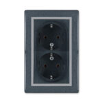 PRESTIGE uticnica dvopolna dupla plas.siv(604.21) ALC604.21