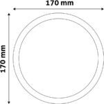 AMSPCW-R-18W-PC Avide LED panel okrugli nadgradni 18W 6400K 1820lm - Slika 2