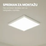 LED panel 2u1 48W, 100lm/W, 6500K, 595x595 LP6060W-2IN1 - Slika 2