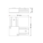 OSRAM bela L spojnica za monofaznu šinu 4099854599156E - Slika 2