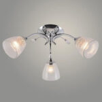 M10731-3 Mitea Lighting hrom luster 3xE27 sa staklenim abažurima - Slika 4