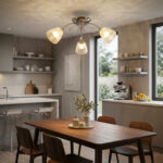 M10731-3 Mitea Lighting hrom luster 3xE27 sa staklenim abažurima - Slika 5
