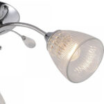 M10731-3 Mitea Lighting hrom luster 3xE27 sa staklenim abažurima - Slika 3