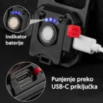 17417-5903 Multifunkcionalna punjiva LED mini lampa sa magnetom i tripodom - Slika 2