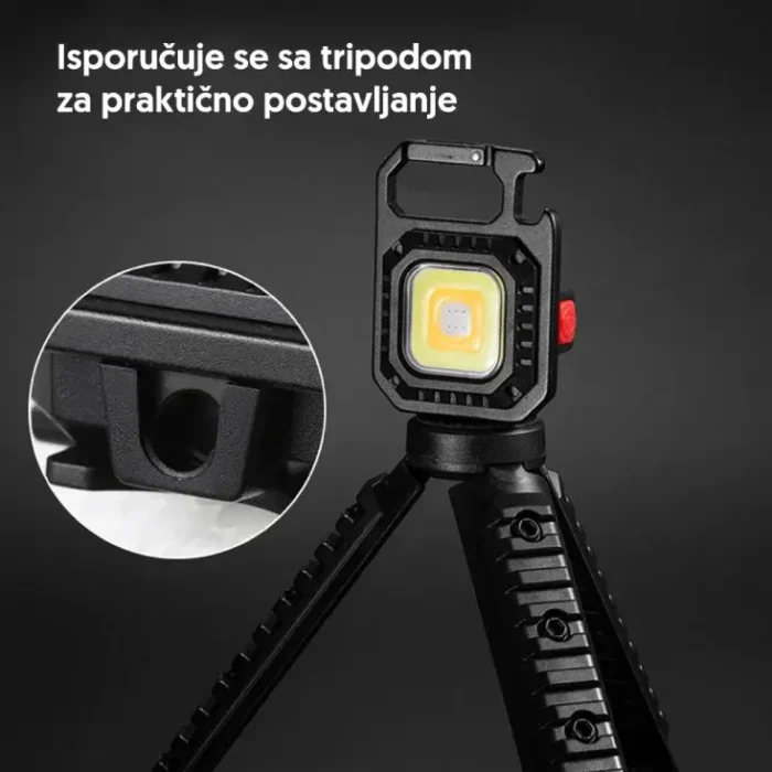 17417-5903 Multifunkcionalna punjiva LED mini lampa sa magnetom i tripodom - Slika 3