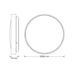 OSRAM LUXO 24W LED okrugla nadgradna plafonjera zlatna 4099854653360E - Slika 3
