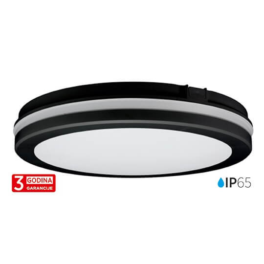 M205701-C Mitea Lighting crna LED plafonjera 20W CCT IP65