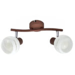 M150320 Mitea Lighting braon spot lampa 2xE14 sa providnim staklom