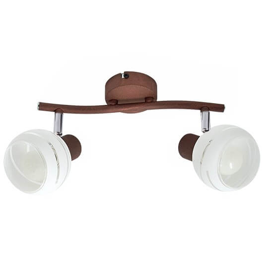 M150320 Mitea Lighting braon spot lampa 2xE14 sa providnim staklom