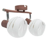 M150320 Mitea Lighting braon spot lampa sa 2 grla E14 i providnim staklom - Slika 2