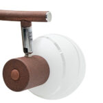 M150320 Mitea Lighting braon spot lampa sa 2 grla E14 i providnim staklom - Slika 3