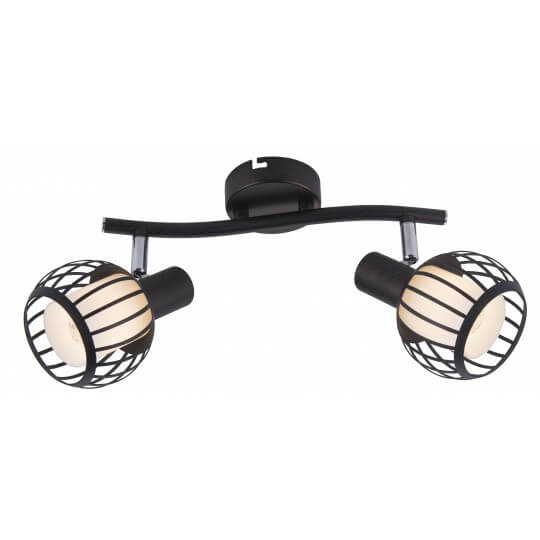 M141120 Mitea Lighting bronzana spot lampa 2xE14 sa staklom